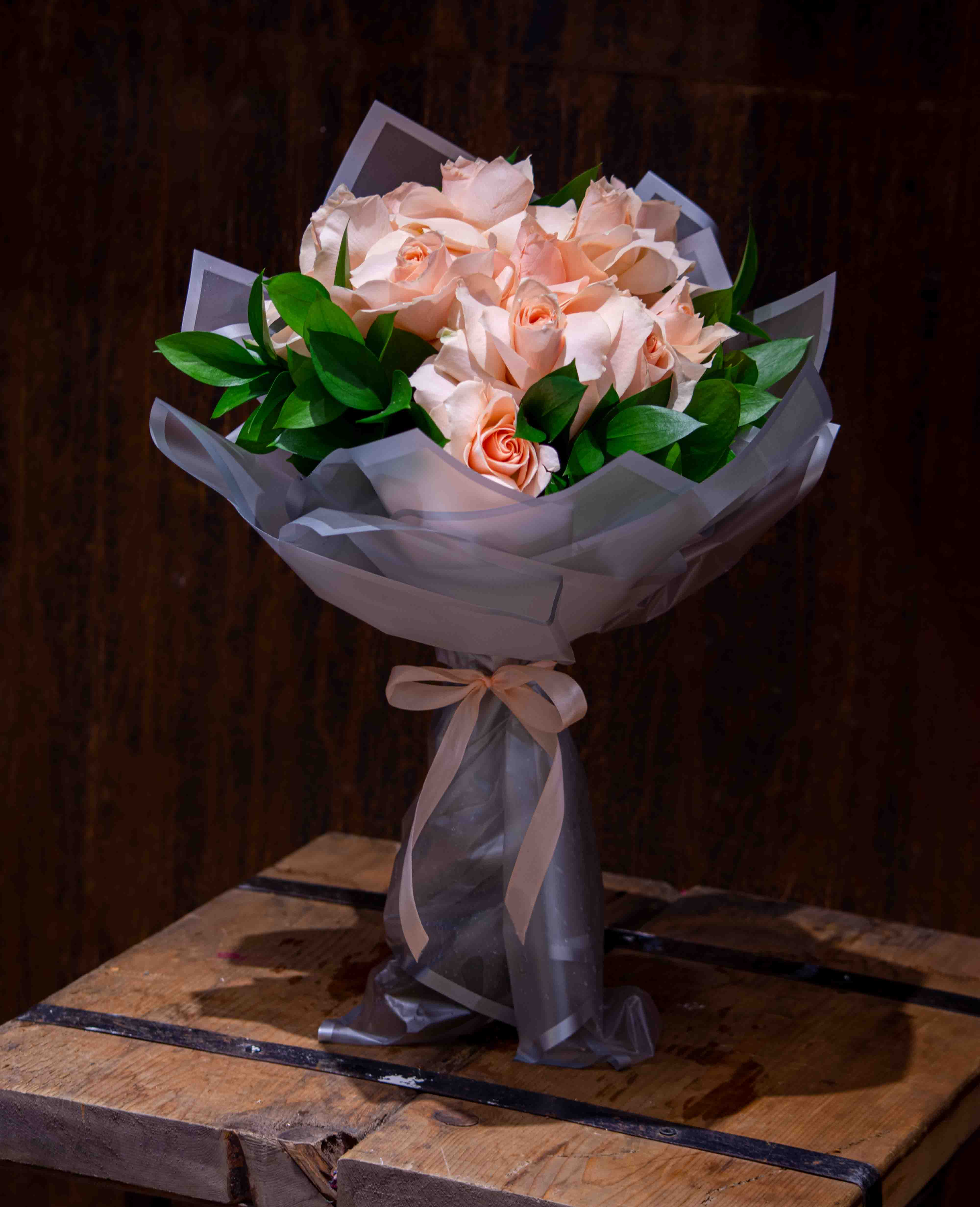 Light Orange Bouquet | Hand Bouquet 
