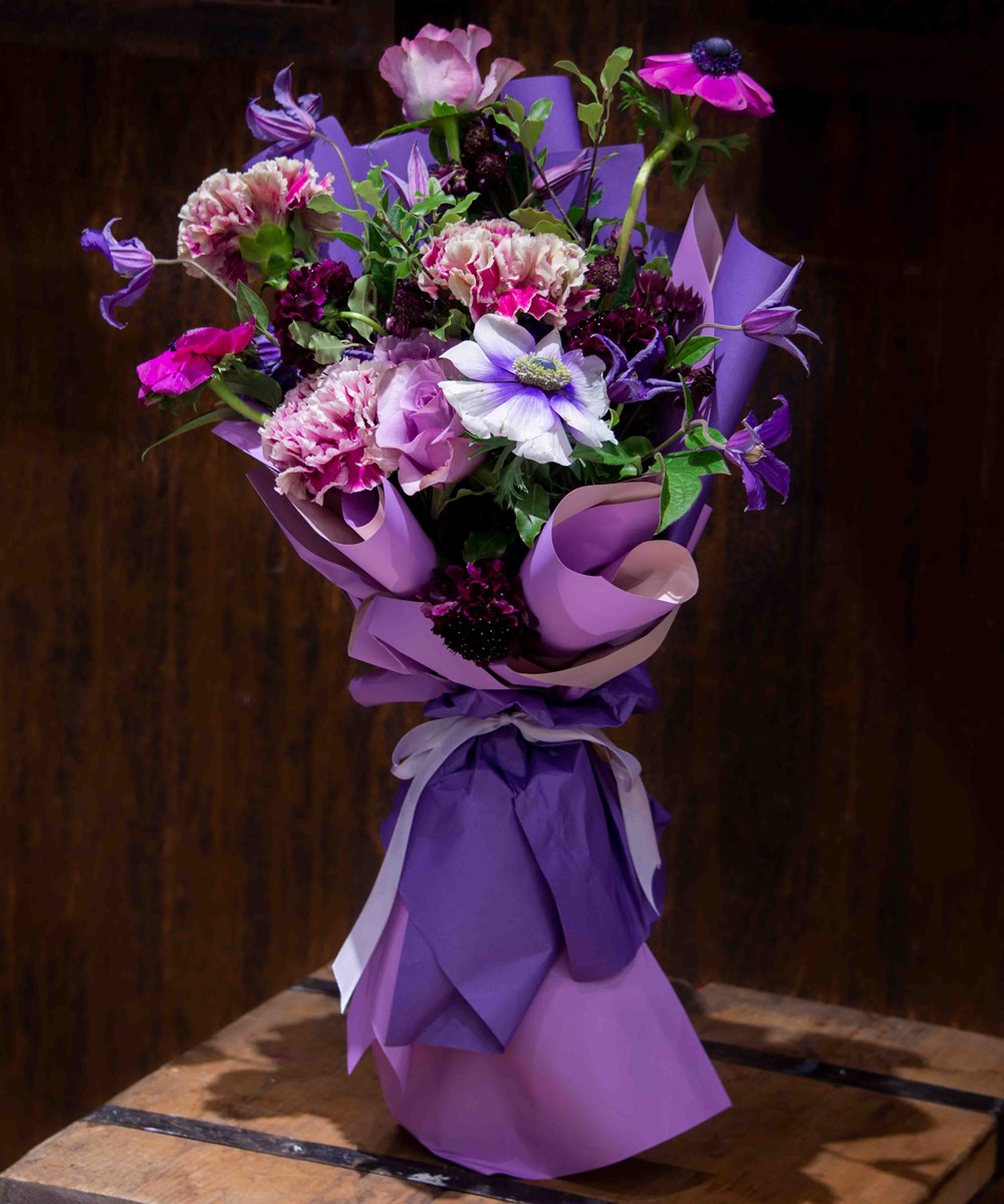 Mix Purple Bouquet | Hand Bouquet 