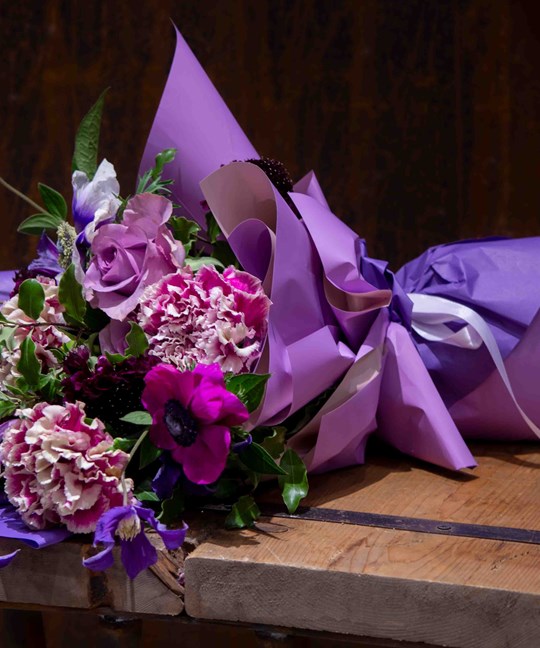 Mix Purple Bouquet | Hand Bouquet 