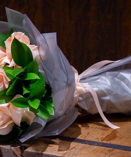 Light Orange Bouquet | Hand Bouquet 